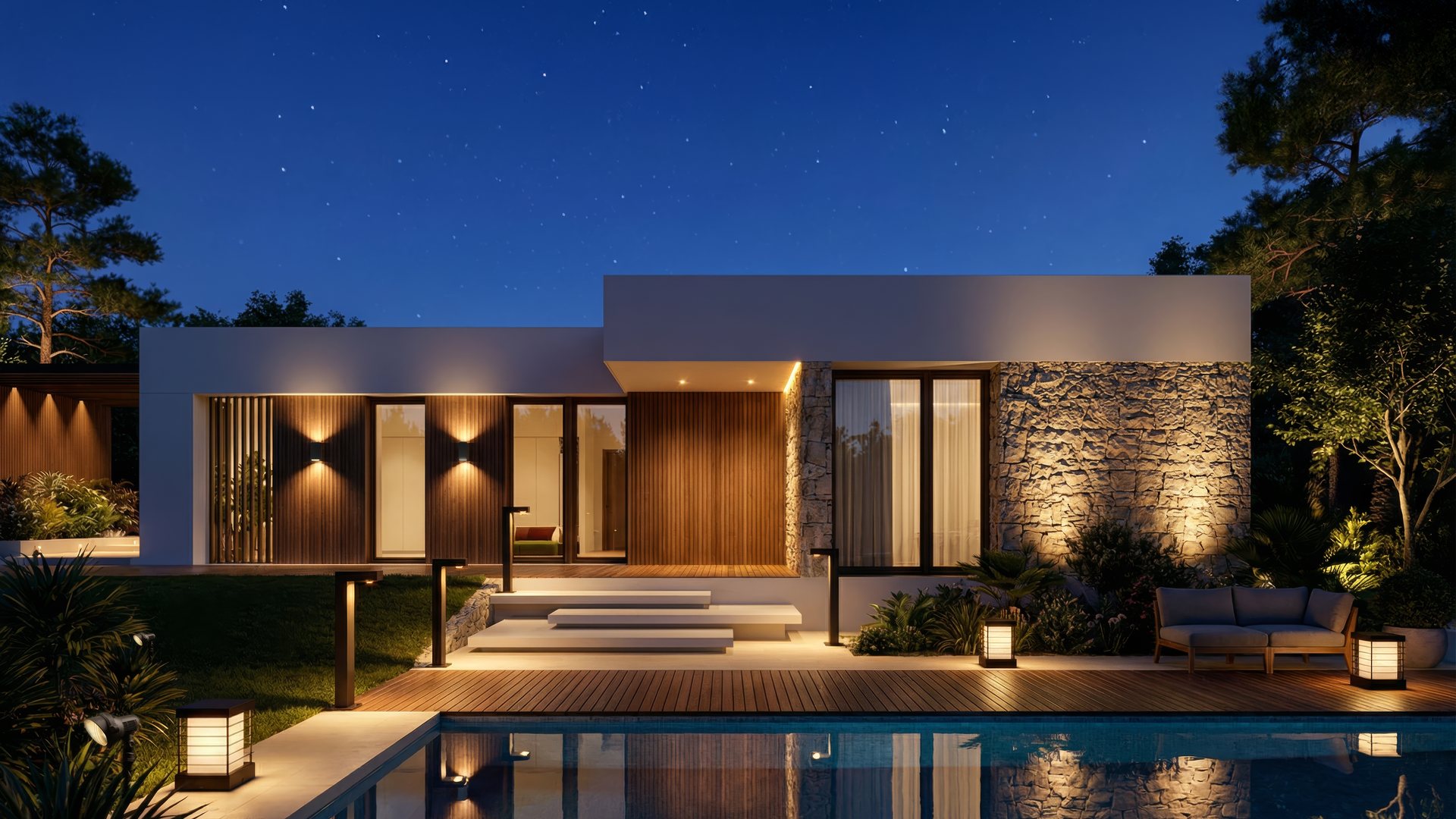 KTR Light — villa dış mekan aydınlatması